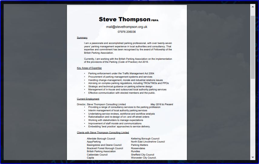 CV